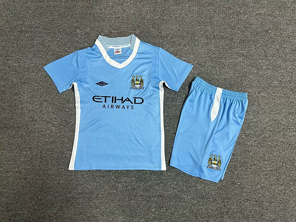Kids-Manchester City 11/12 Home Soccer Jersey